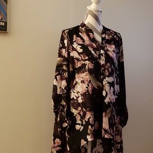 Floral floaty blouse